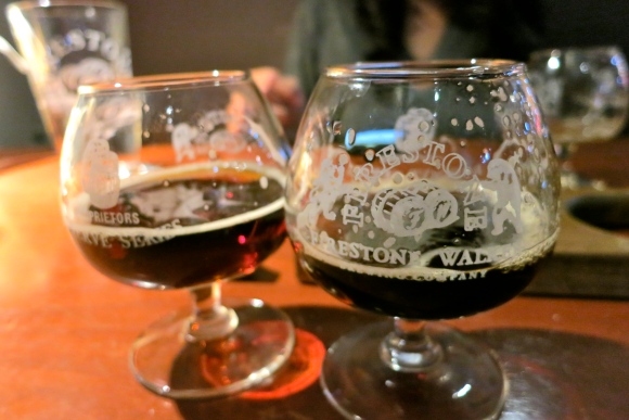 Tasters at the Firestone Walker Taproom in Paso Robles